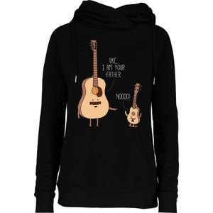 Uke I Am Your Father Ukulele Guitar Music Womens Funnel Neck Pullover Hood