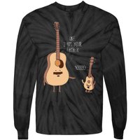 Uke I Am Your Father Ukulele Guitar Music Tie-Dye Long Sleeve Shirt