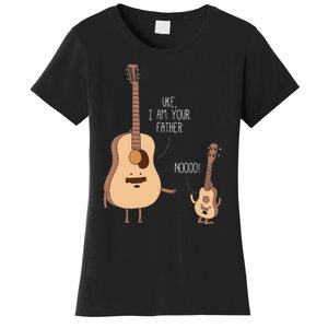 Uke I Am Your Father Ukulele Guitar Music Women's T-Shirt