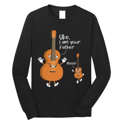 Uke I Am Your Father Ukulele Guitar Instrument Ukulelist Long Sleeve Shirt