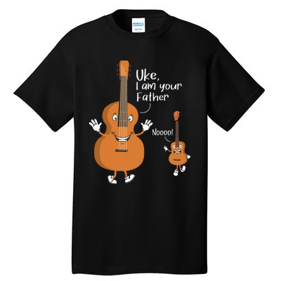 Uke I Am Your Father Ukulele Guitar Instrument Ukulelist Tall T-Shirt