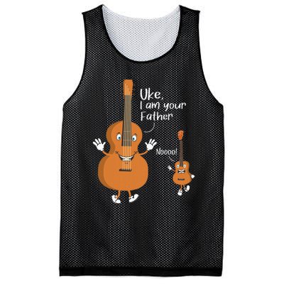 Uke I Am Your Father Ukulele Guitar Instrument Ukulelist Mesh Reversible Basketball Jersey Tank