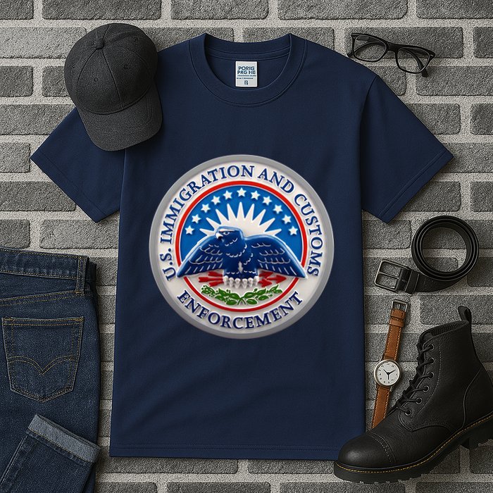 U.S. Immigration And Customs Enforcement ICE Logo Tall T-Shirt