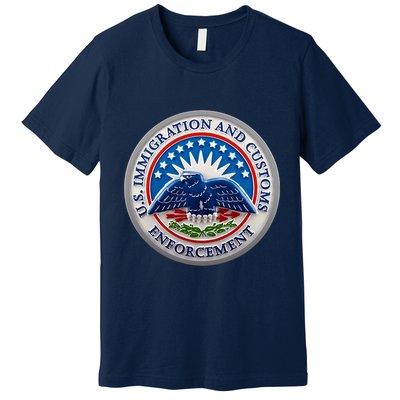 U.S. Immigration And Customs Enforcement ICE Logo Premium T-Shirt