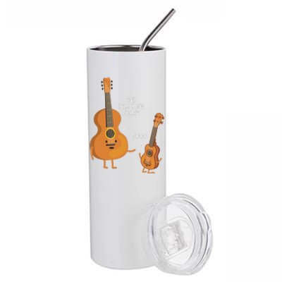 Uke I Am Your Father Funny Daddy Papa Fathers Day Gift Idea Stainless Steel Tumbler