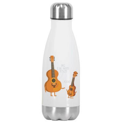 Uke I Am Your Father Funny Daddy Papa Fathers Day Gift Idea Stainless Steel Insulated Water Bottle