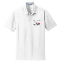 Umm I’M A Little Different Get Used Dry Zone Grid Polo