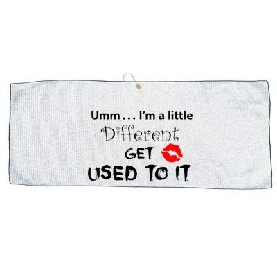 Umm I’M A Little Different Get Used Large Microfiber Waffle Golf Towel