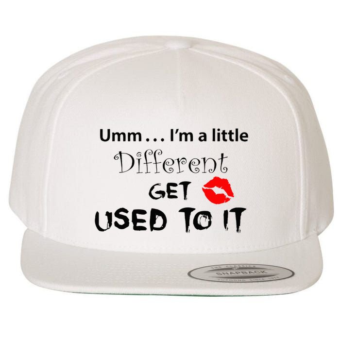 Umm I’M A Little Different Get Used Wool Snapback Cap