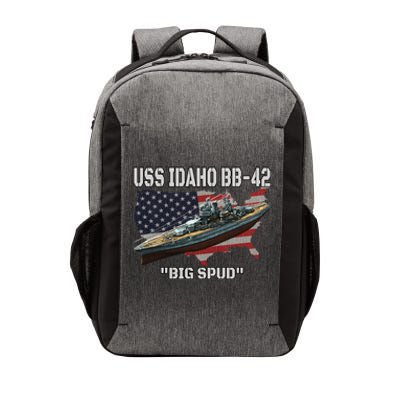 Uss Idaho Bbgift42 Battleship Veterans Day Warship Front And Back Gift Vector Backpack