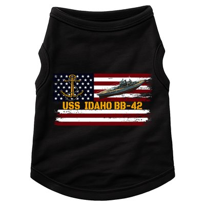Uss Idaho Bbgift42 Ww2 Battleship Warship Veterans Day Father's Cool Gift Doggie Tank