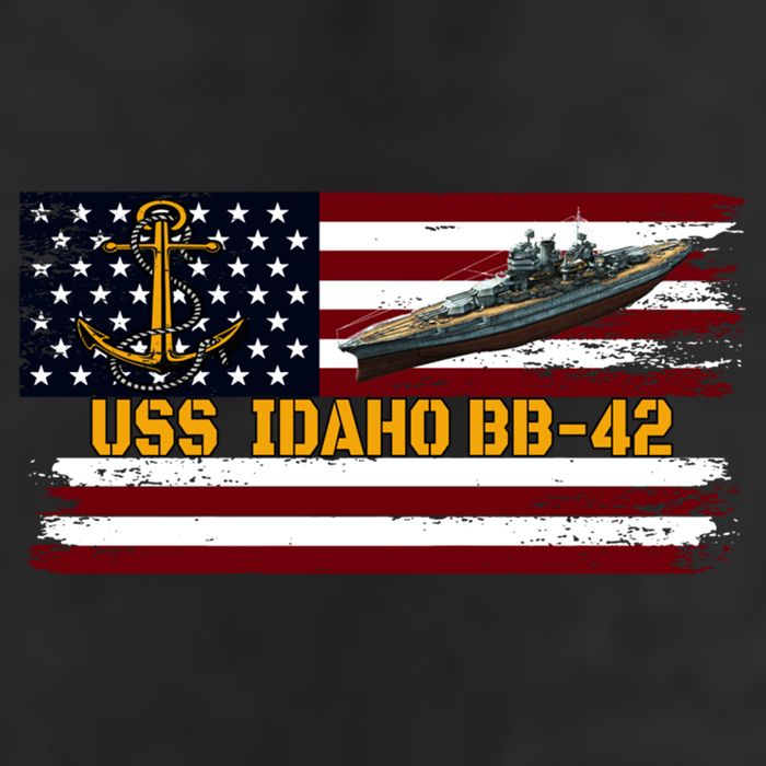 Uss Idaho Bbgift42 Ww2 Battleship Warship Veterans Day Father's Cool Gift 11oz C Handle Ceramic Mug