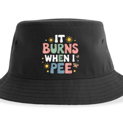Uti It Burns When I Pee Funny Get Well Soon Gift Sustainable Bucket Hat