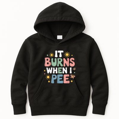 Uti It Burns When I Pee Funny Get Well Soon Gift Kids Hoodie