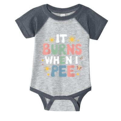 Uti It Burns When I Pee Funny Get Well Soon Gift Infant Baby Jersey Bodysuit