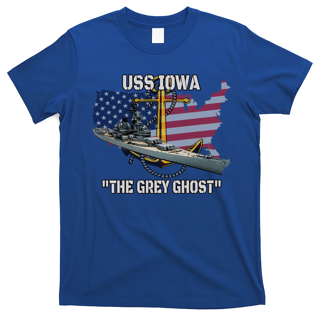 Uss Iowa Battleship Veterans Day Warship Bb61 FatherS Day Cute Gift T-Shirt