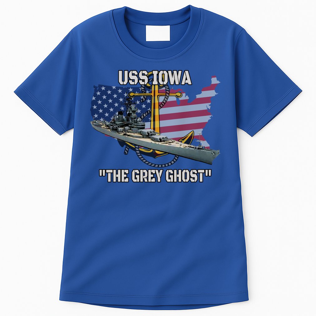 Uss Iowa Battleship Veterans Day Warship Bb61 FatherS Day Cute Gift Tall T-Shirt