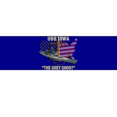 Uss Iowa Battleship Veterans Day Warship Bb61 FatherS Day Cute Gift Bumper Sticker