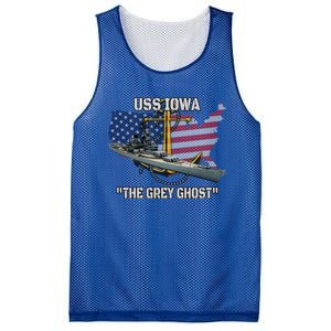 Uss Iowa Battleship Veterans Day Warship Bb61 FatherS Day Cute Gift Mesh Reversible Basketball Jersey Tank