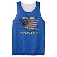 Uss Iowa Battleship Veterans Day Warship Bb61 FatherS Day Cute Gift Mesh Reversible Basketball Jersey Tank