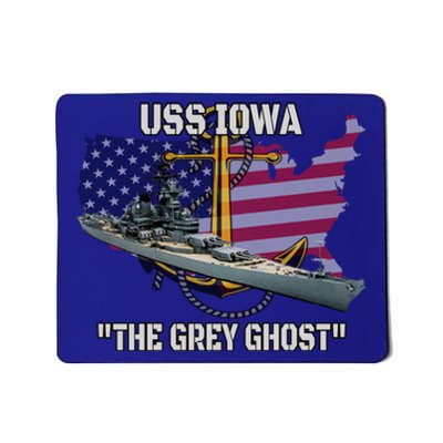 Uss Iowa Battleship Veterans Day Warship Bb61 FatherS Day Cute Gift Mousepad