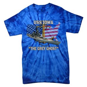 Uss Iowa Battleship Veterans Day Warship Bb61 FatherS Day Cute Gift Tie-Dye T-Shirt