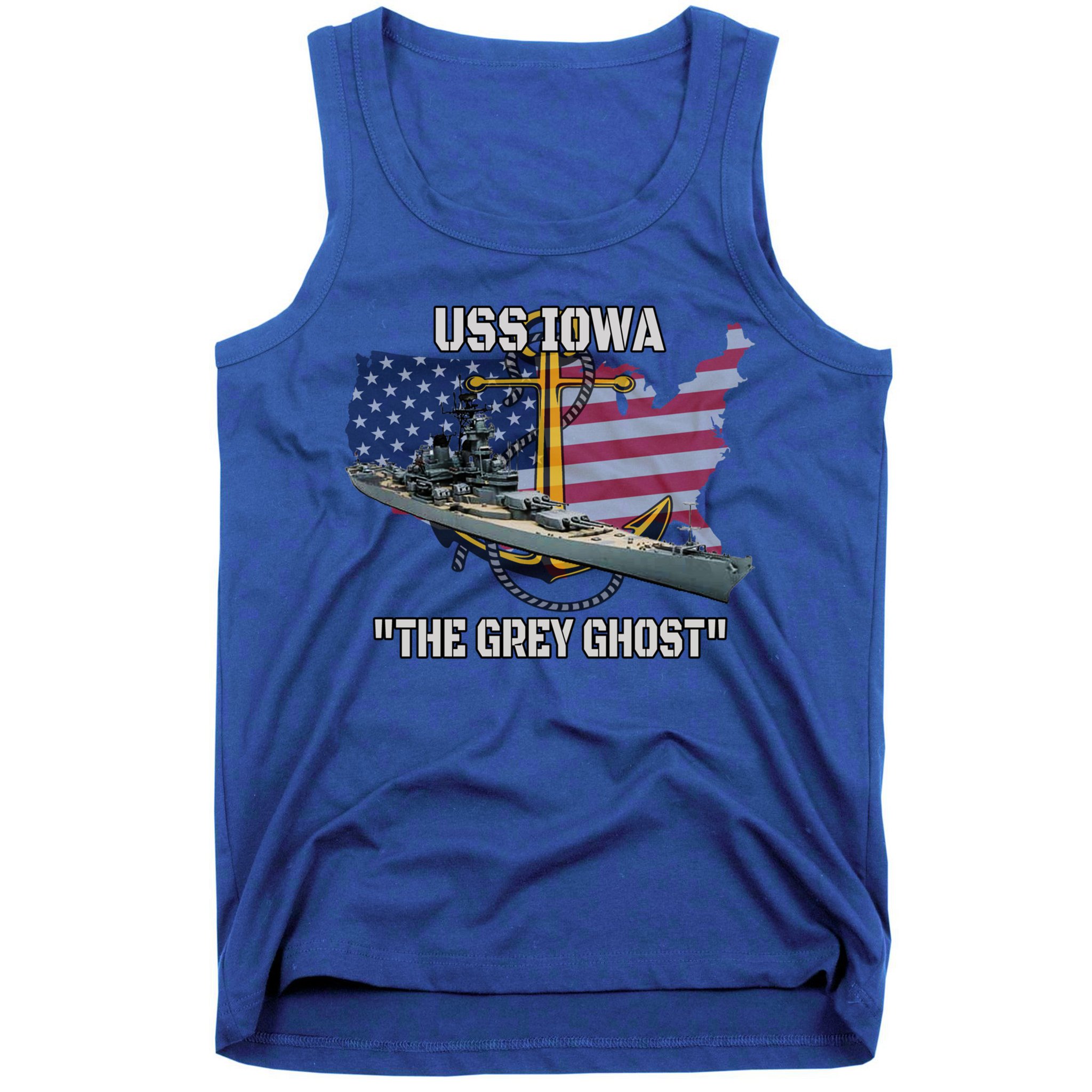 Uss Iowa Battleship Veterans Day Warship Bb61 FatherS Day Cute Gift Tank Top