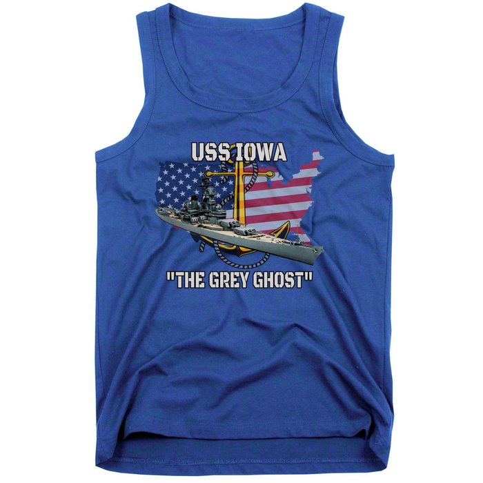 Uss Iowa Battleship Veterans Day Warship Bb61 FatherS Day Cute Gift Tank Top