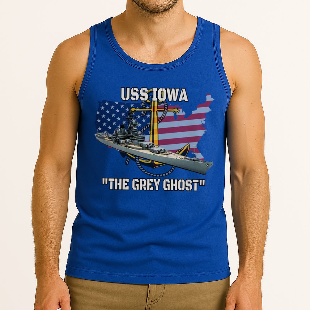 Uss Iowa Battleship Veterans Day Warship Bb61 FatherS Day Cute Gift Tank Top