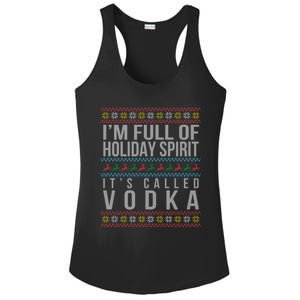 Ugly Ing Christmas Design Funny Vodka Holiday Party Gift Ladies PosiCharge Competitor Racerback Tank