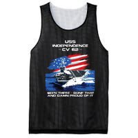 Uss Independence Cv 62 Aircraft Carrier Veteran Usa Flag Mesh Reversible Basketball Jersey Tank