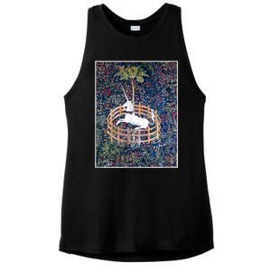 Unicorn In Captivity Medieval Renaissance Art Aesthetic Ladies PosiCharge Tri-Blend Wicking Tank