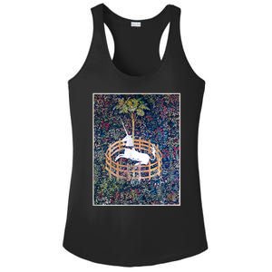 Unicorn In Captivity Medieval Renaissance Art Aesthetic Ladies PosiCharge Competitor Racerback Tank