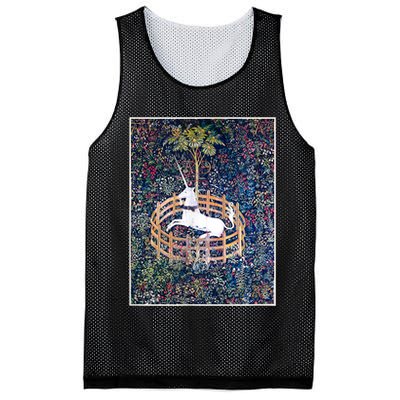 Unicorn In Captivity Medieval Renaissance Art Aesthetic Mesh Reversible Basketball Jersey Tank