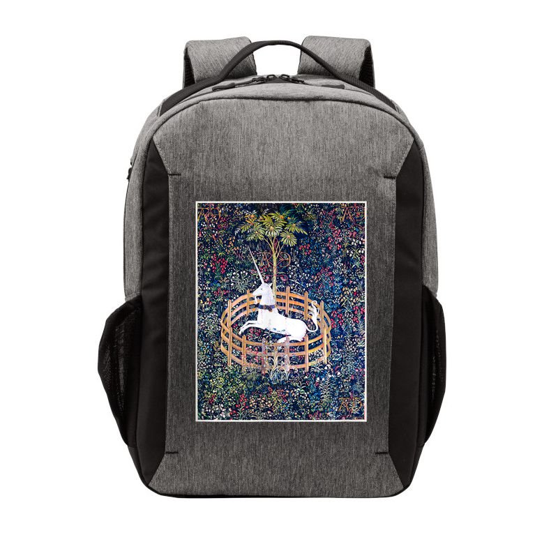 Unicorn In Captivity Medieval Renaissance Art Aesthetic Vector Backpack