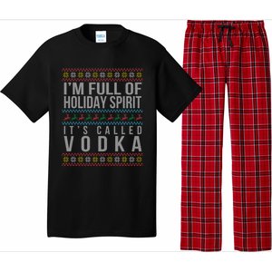 Ugly Ing Christmas Design Funny Vodka Holiday Party Great Gift Pajama Set