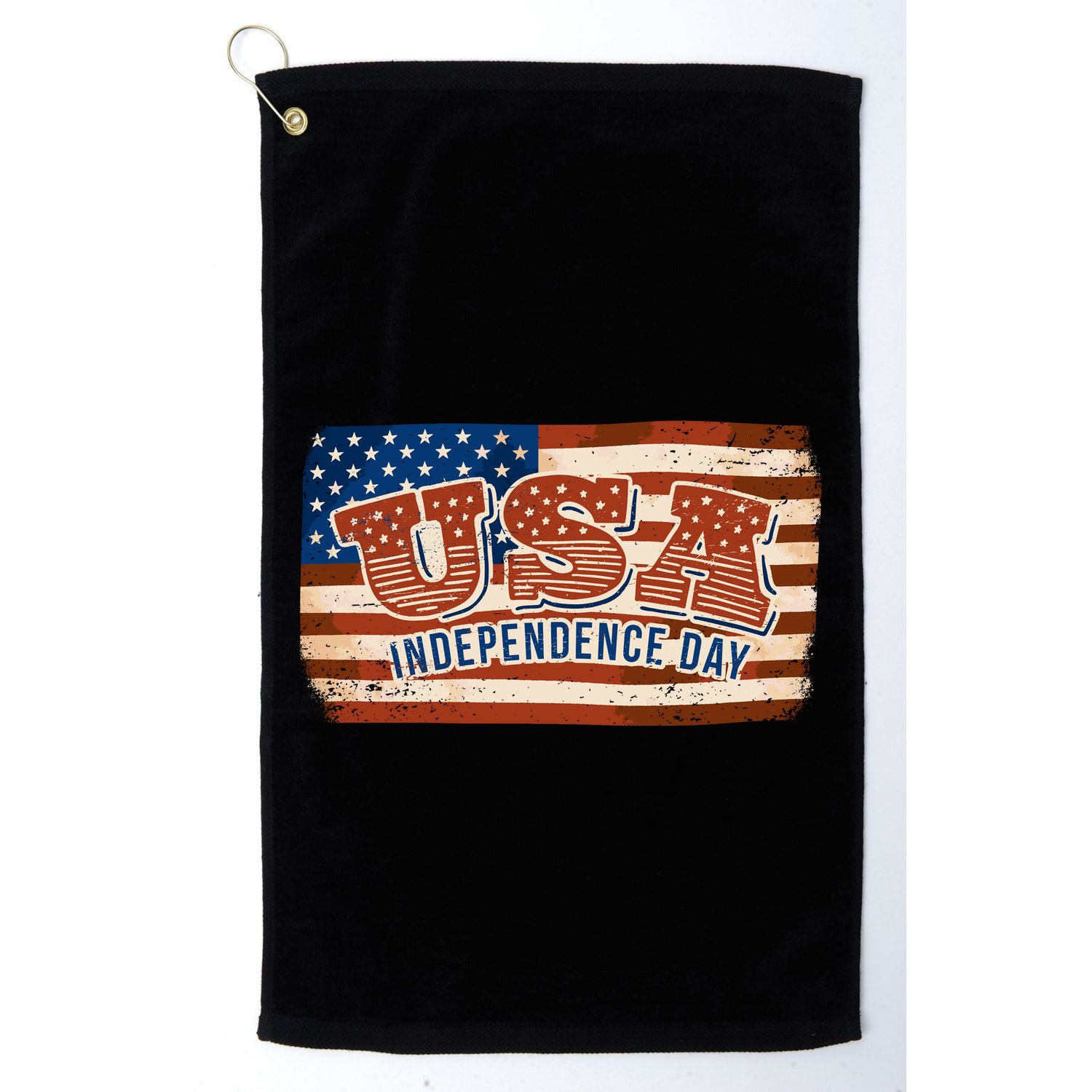 USA Independence Day Vintage Flag Golf Towel