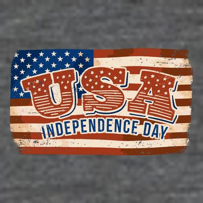 USA Independence Day Vintage Flag T-Shirt