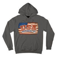 USA Independence Day Vintage Flag Tall Hoodie