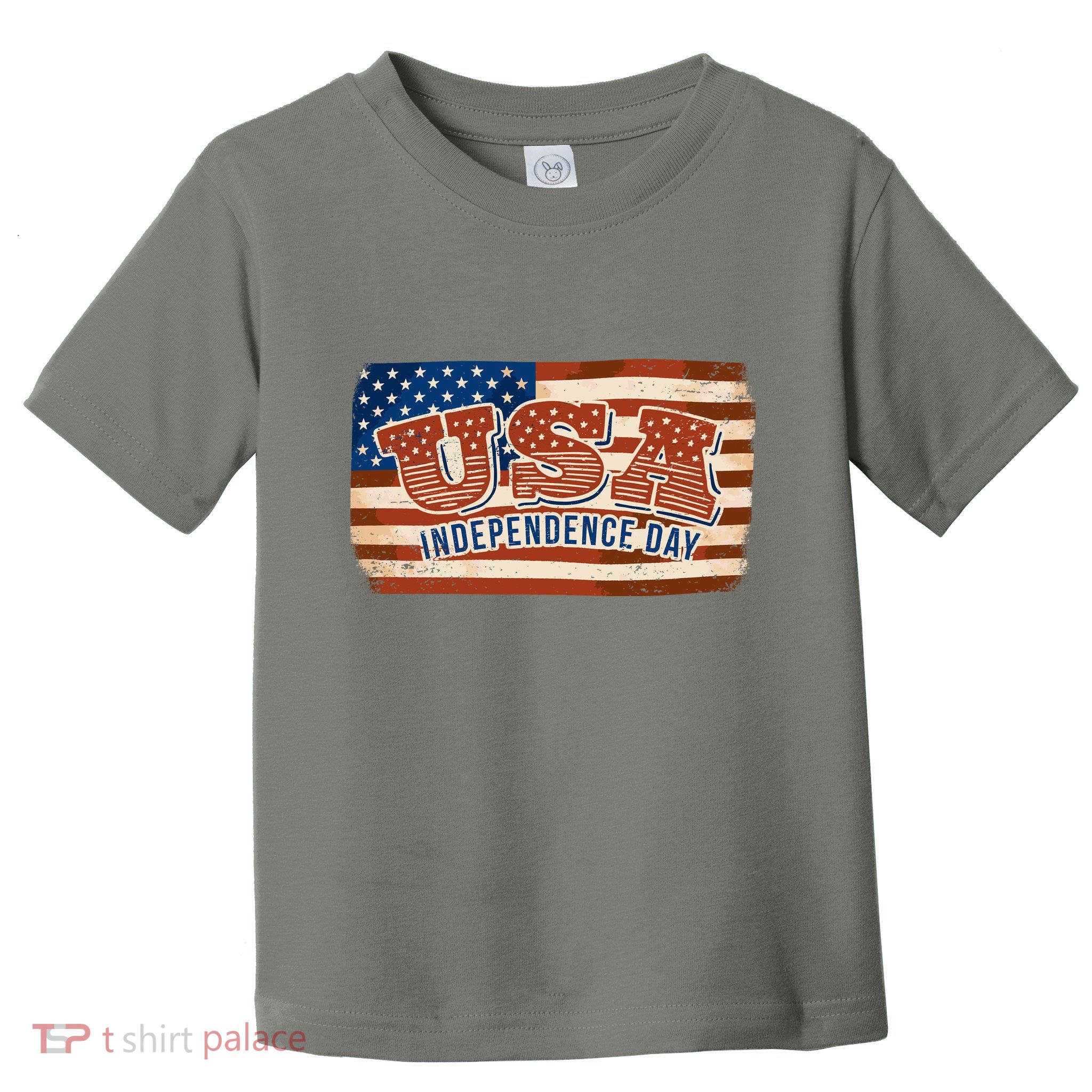 USA Independence Day Vintage Flag Toddler T-Shirt