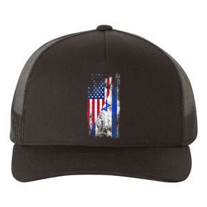 Usa Israel Flags United States Of America Israeli Yupoong Adult 5-Panel Trucker Hat