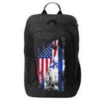 Usa Israel Flags United States Of America Israeli City Backpack