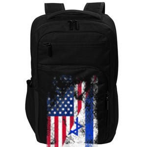 Usa Israel Flags United States Of America Israeli Impact Tech Backpack