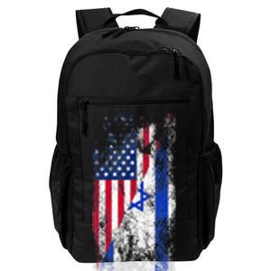 Usa Israel Flags United States Of America Israeli Daily Commute Backpack