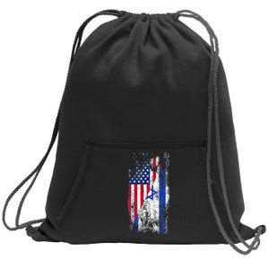 Usa Israel Flags United States Of America Israeli Sweatshirt Cinch Pack Bag