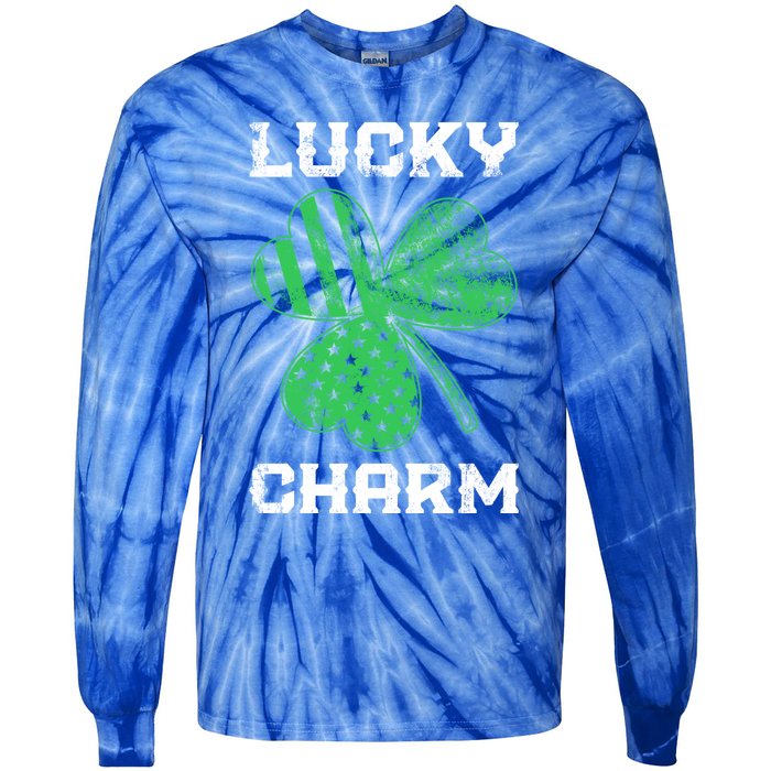 Usa Ireland Flag Saint Patricks Day Gift Tie-Dye Long Sleeve Shirt