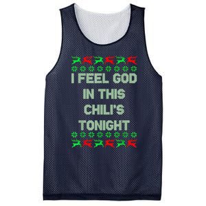 Ugly I Feel God In This Chili’s Tonight Merry Christmas 2022 Mesh Reversible Basketball Jersey Tank