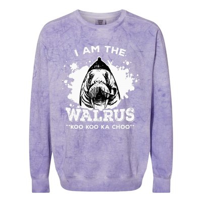 Unique Idea For B.E.A.T.L.E.S Fans Iamthewalrus Graphic Design Colorblast Crewneck Sweatshirt