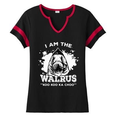 Unique Idea For B.E.A.T.L.E.S Fans Iamthewalrus Graphic Design Ladies Halftime Notch Neck Tee