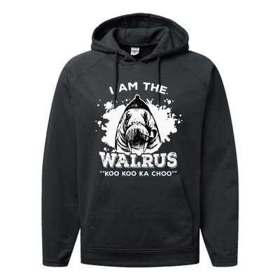 Unique Idea For B.E.A.T.L.E.S Fans Iamthewalrus Graphic Design Performance Fleece Hoodie